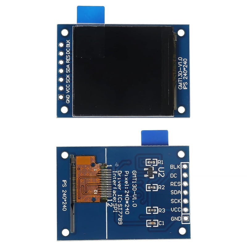 XIITIA 2pcs 1.3" SPI TFT LCD Display Screen Module ST7789 240x240 TFT LCD Screen Shield 3.3V 65K Full Color 51 STM32 for Arduino - Image 3
